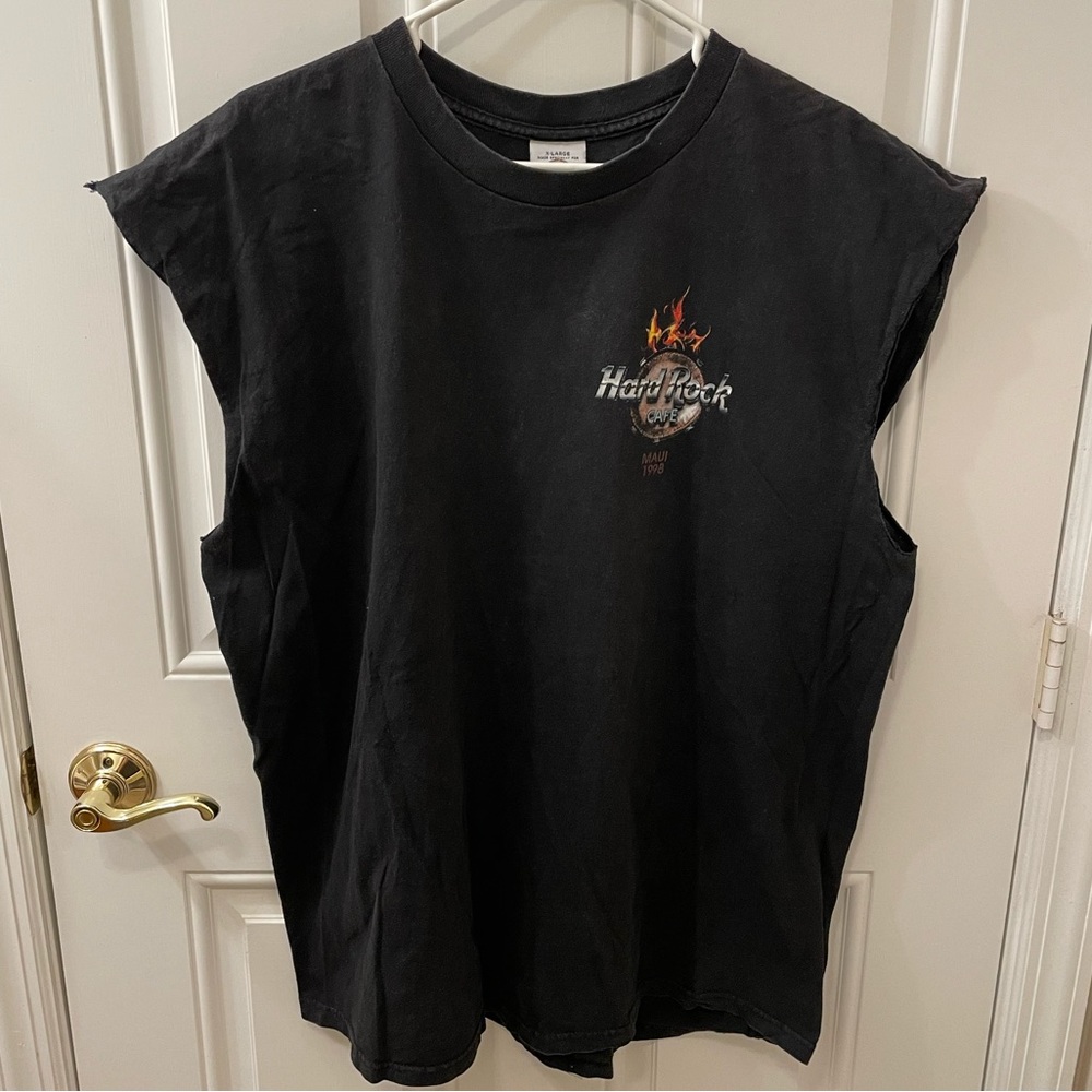 Vintage 💎 1998 Hard Rock Cafe Maui cutoff